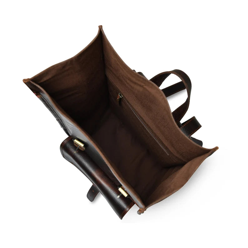 Personalized Leather Rolltop Backpack|Full Grain Leather Rolltop Rucksack Men|15" Laptop Backpack Her|Leather Travel Bag|Unique Gift For Him