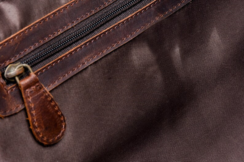 Vintage Brown Personalised 15“Laptop Bag, Handmade Buffalo Leather Messenger Bag, Crossbody Full-grain Computer Bag, Stylish Gifts For Him